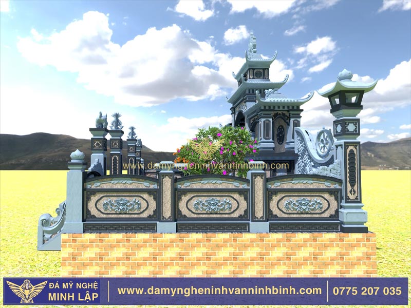 mẫu khu lăng mộ đá xanh đen đẹp ninh bình 4 mẫu khu lăng mộ đá xanh đen đẹp ninh bình 4