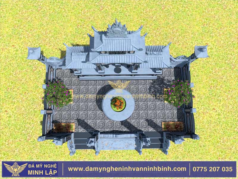 mẫu khu lăng mộ đá xanh đen đẹp ninh bình 6 mẫu khu lăng mộ đá xanh đen đẹp ninh bình 6