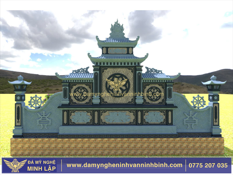 mẫu khu lăng mộ đá xanh đen đẹp ninh bình 8 mẫu khu lăng mộ đá xanh đen đẹp ninh bình 8